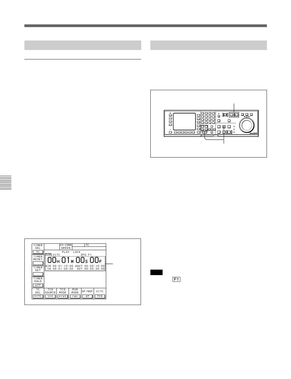 1-5 confirming edit points, 1-6 cuing up and prerolling, 1 basic automatic editing | Displaying the duration between two edit points | Sony HDW-F500 User Manual | Page 116 / 178