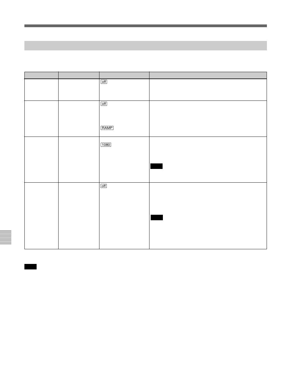 Other items (t01~), Menu list, A-44 | Sony HDW-F500 User Manual | Page 172 / 178