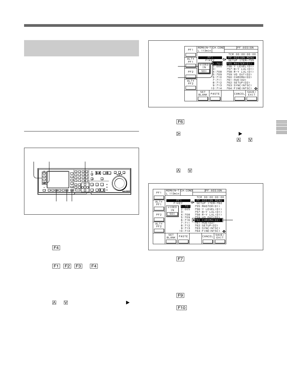 1-3 registering items to the pf1/2 menus, Registering items to the pf1/2 menus | Sony HDW-F500 User Manual | Page 45 / 178
