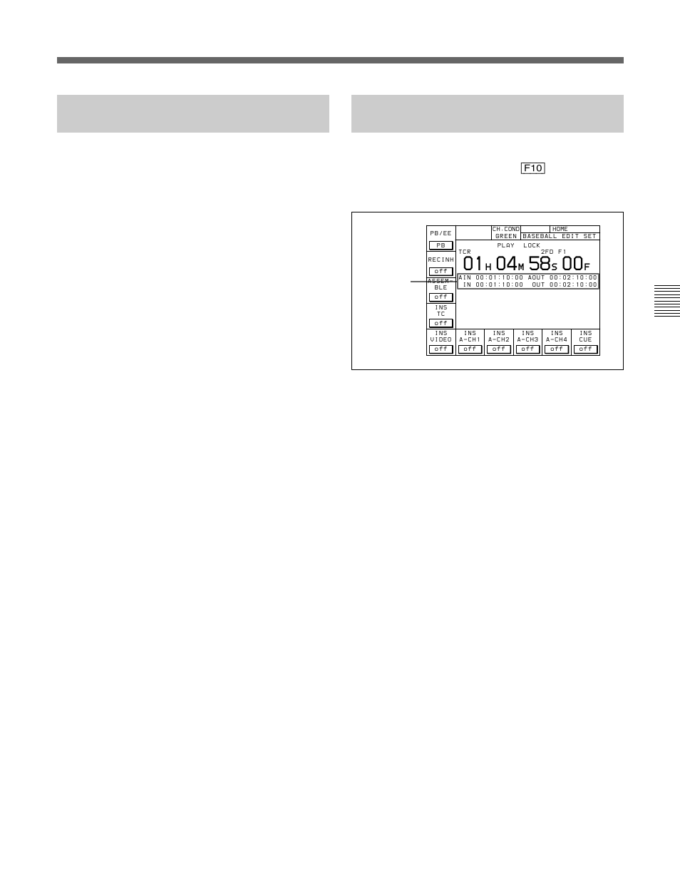 2-8 selecting dmc playback (dmc), 2-9 recalling edit points (last edit) | Sony HDW-F500 User Manual | Page 61 / 178