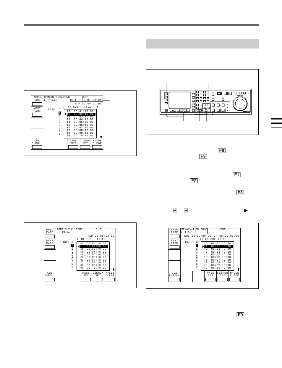 4-3 erasing cue point data, Continued) | Sony HDW-F500 User Manual | Page 77 / 178