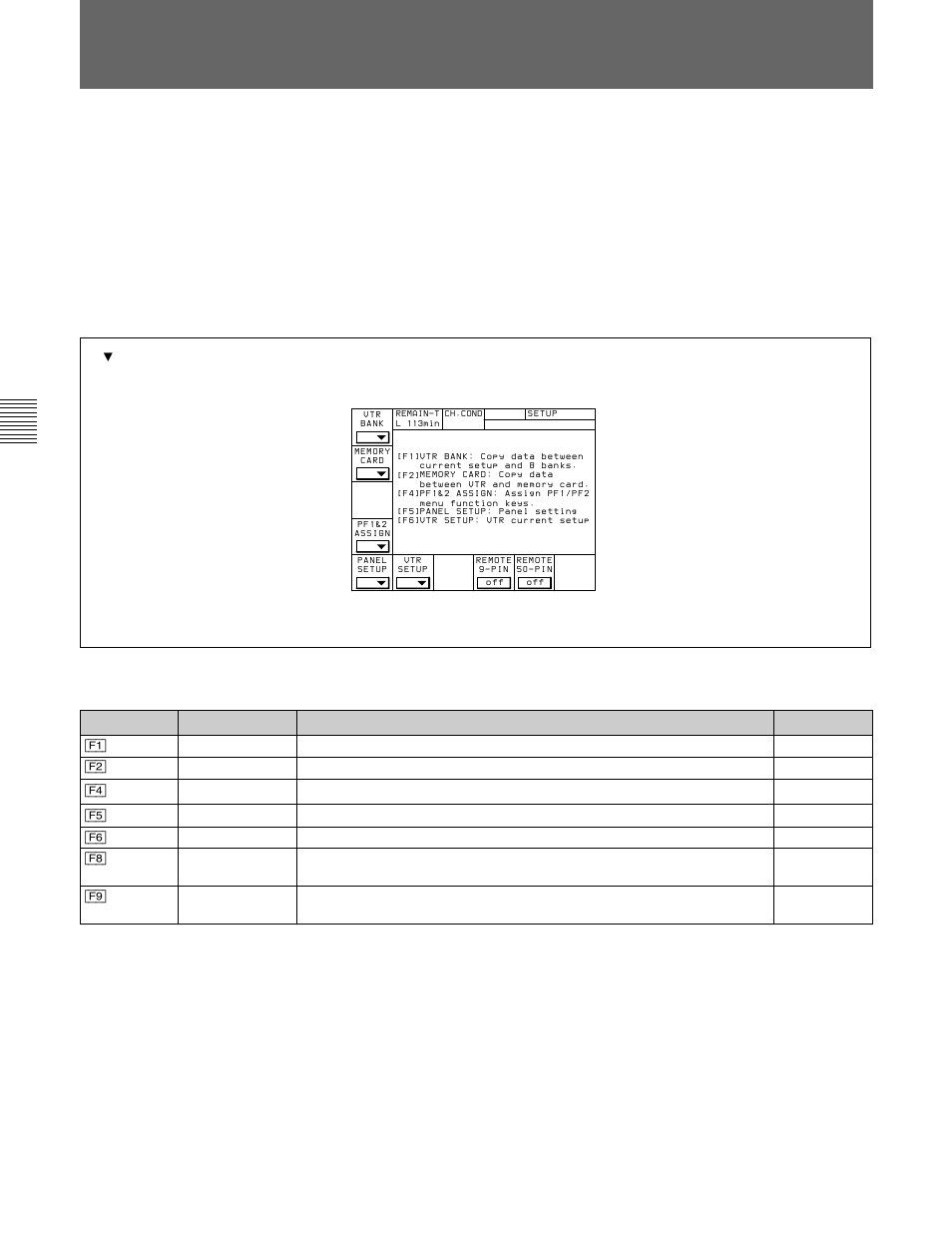 7 set up menu | Sony HDW-F500 User Manual | Page 86 / 178