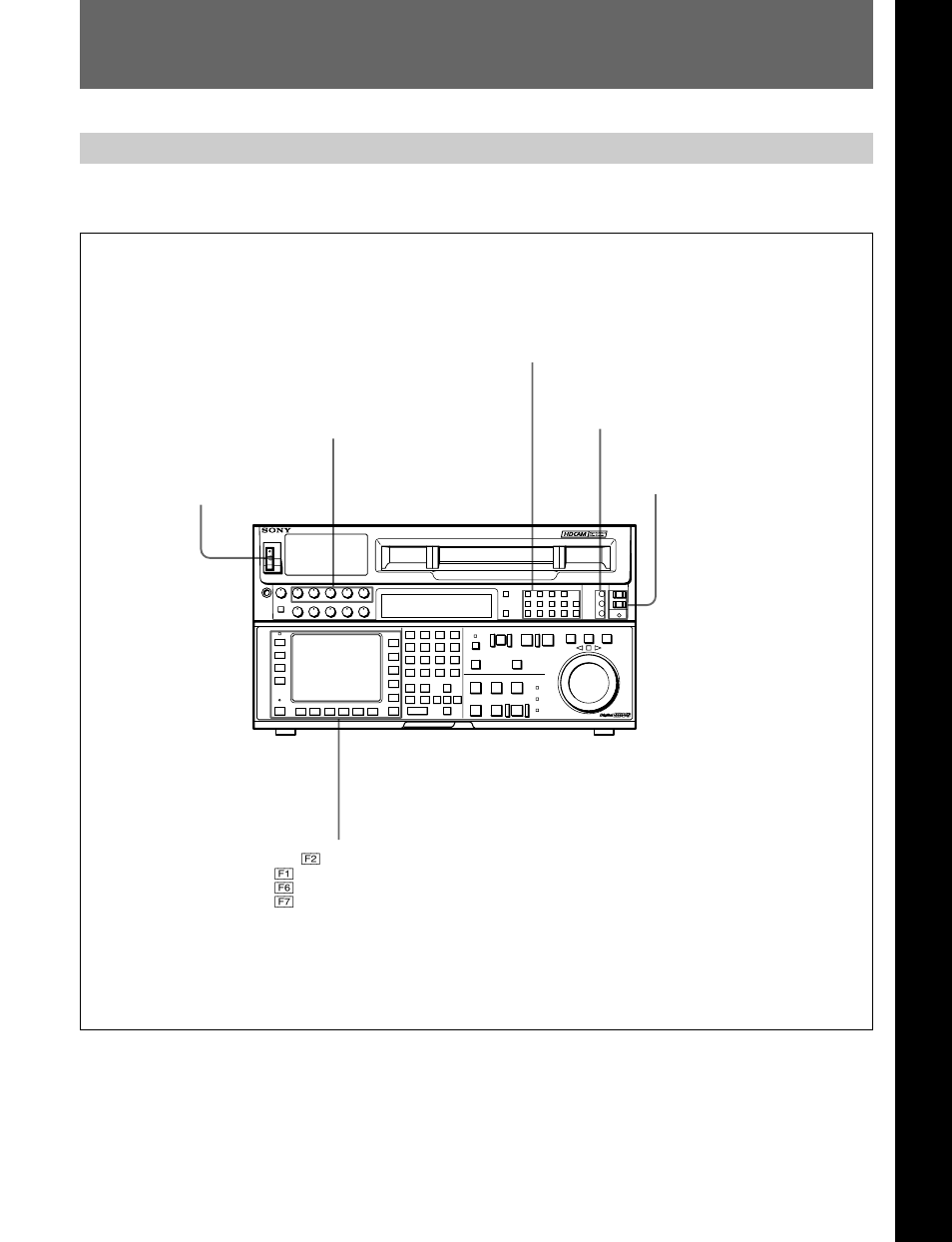 Chapter 5 recording/playback, 1 preparing for recording, 1-1 setting switches and menus | Chapter 5 recor ding/pla ybac k | Sony HDW-F500 User Manual | Page 93 / 178