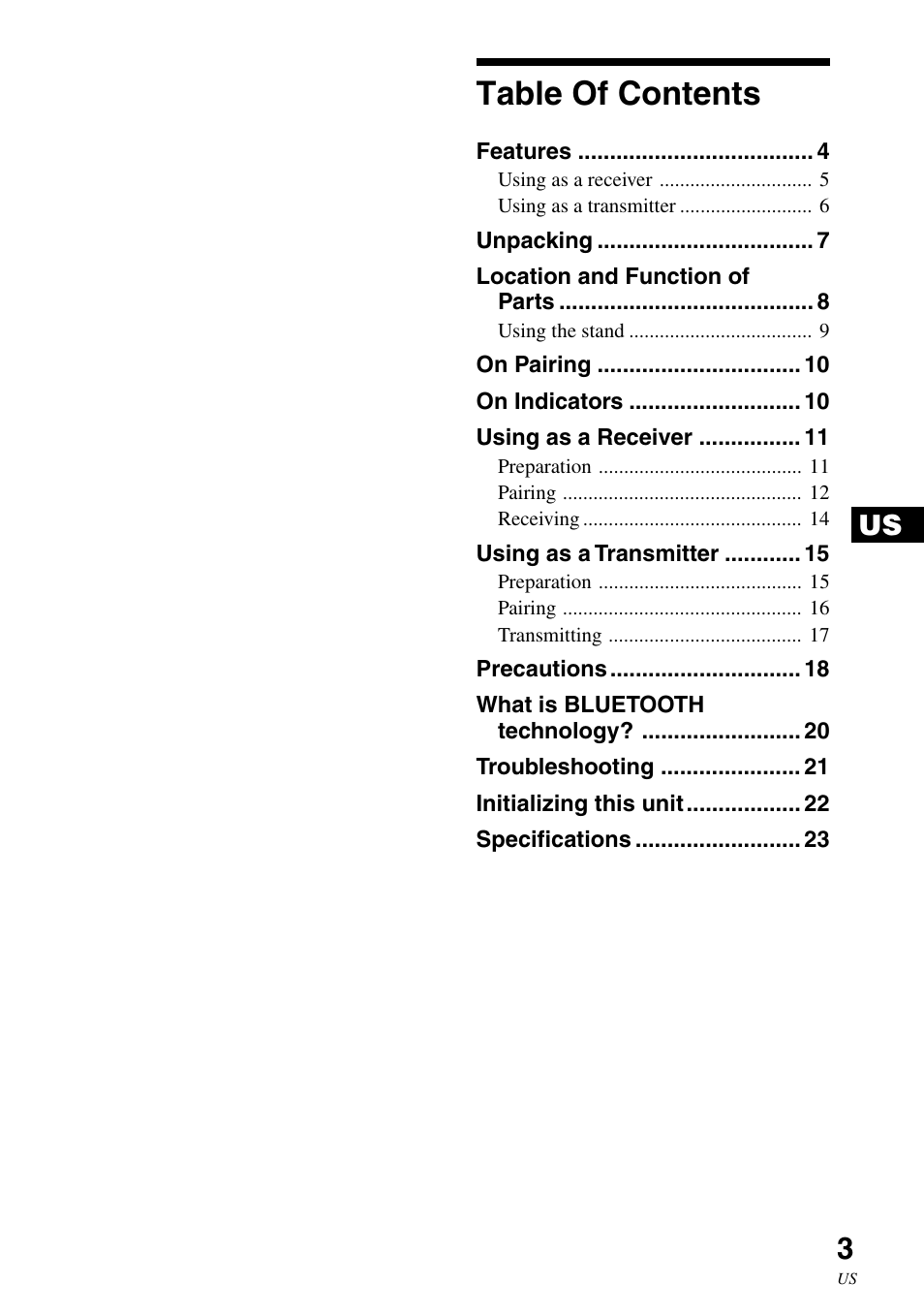 Sony HWS-BTA2W User Manual | Page 3 / 68