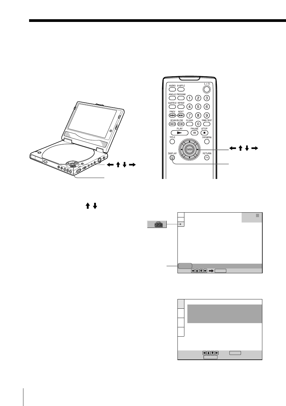 Selecting the language for the on-screen display, 28 selecting the language for the, On-screen display | Sony DVP-FX1 User Manual | Page 28 / 120
