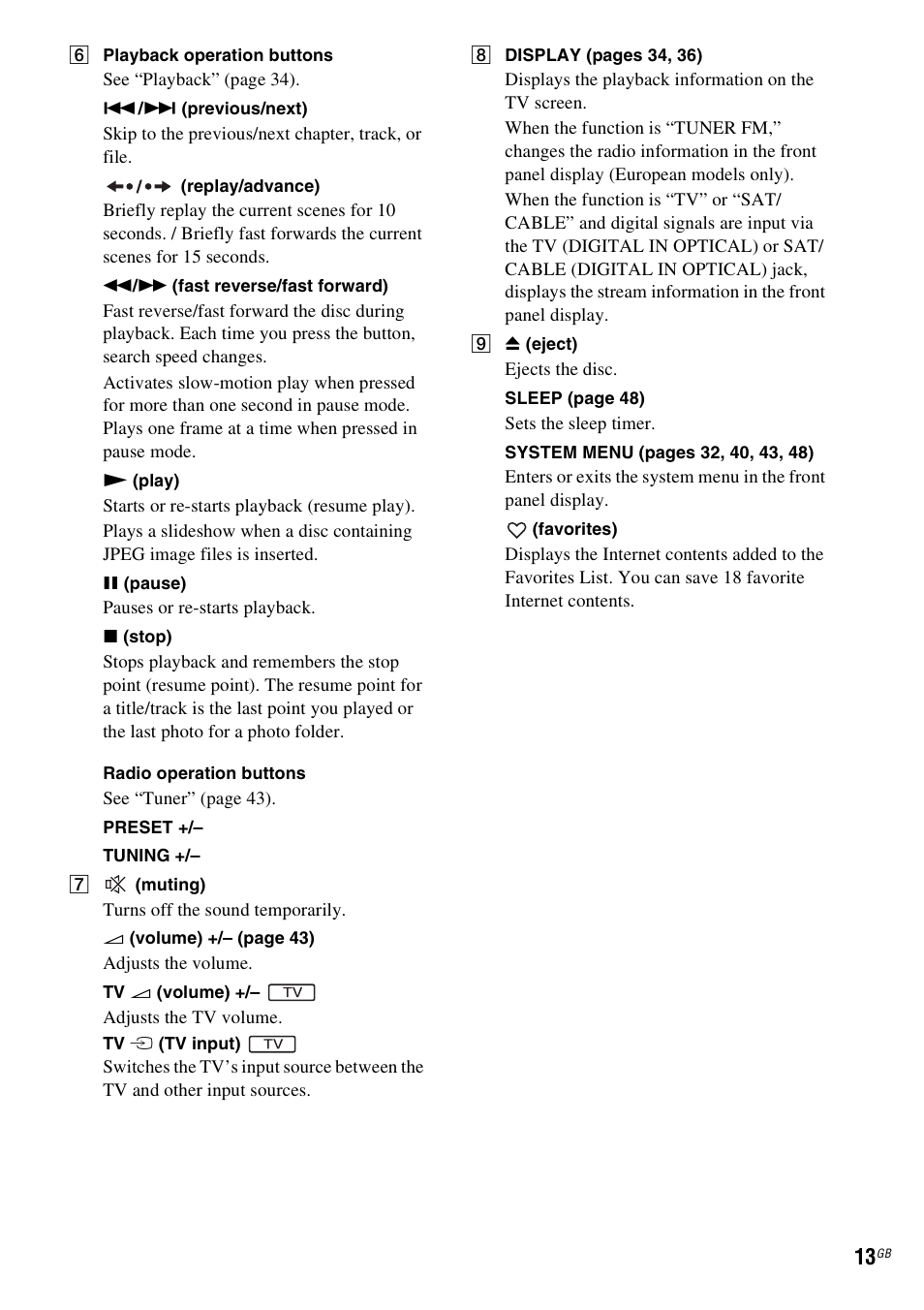 Sony F500 User Manual | Page 13 / 76