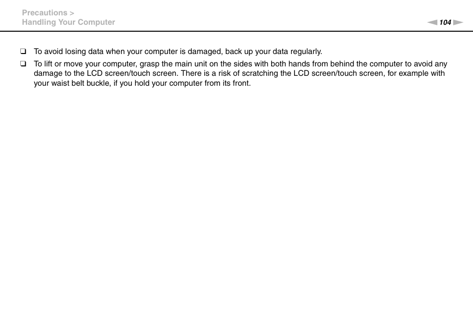 Sony VAIO VPCJ2 User Manual | Page 104 / 157