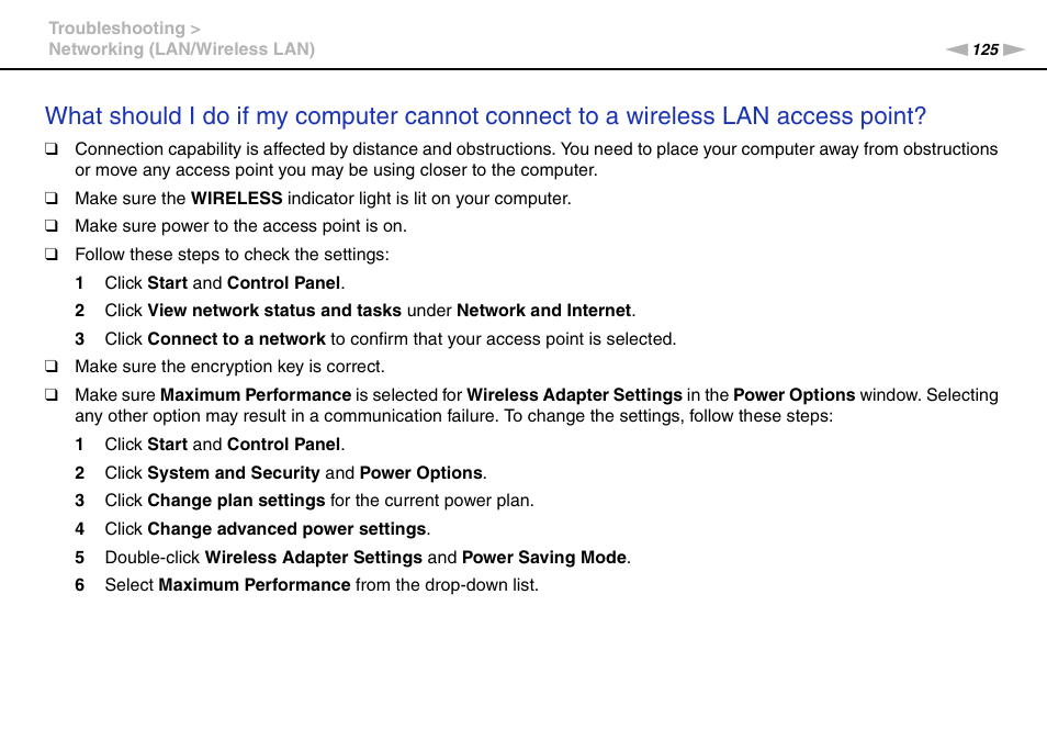Sony VAIO VPCJ2 User Manual | Page 125 / 157