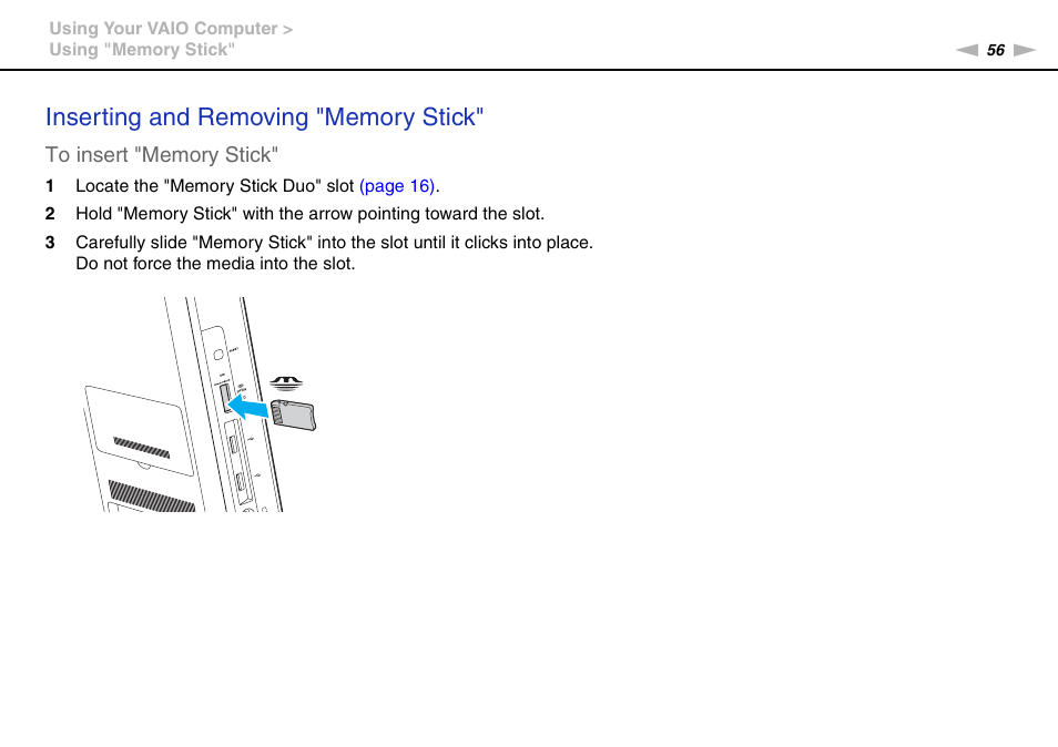 Sony VAIO VPCJ2 User Manual | Page 56 / 157