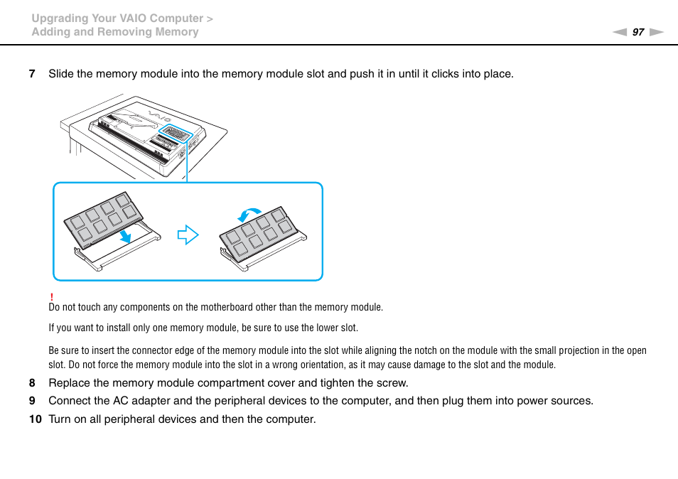 Sony VAIO VPCJ2 User Manual | Page 97 / 157