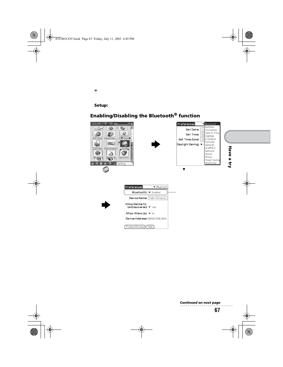 Sony PEG-UX40 User Manual | Page 67 / 116