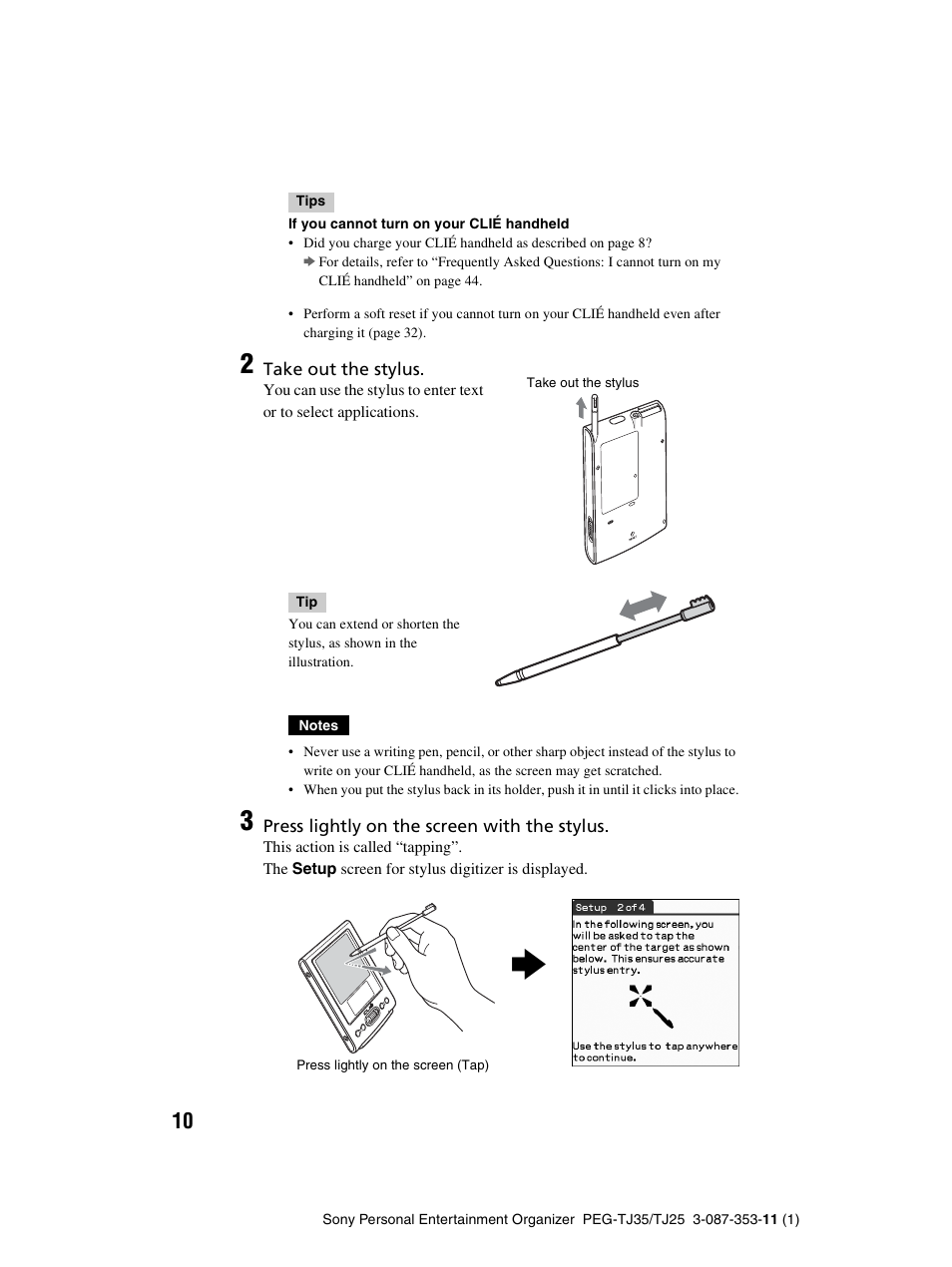 Sony PEG-TJ25 User Manual | Page 10 / 72