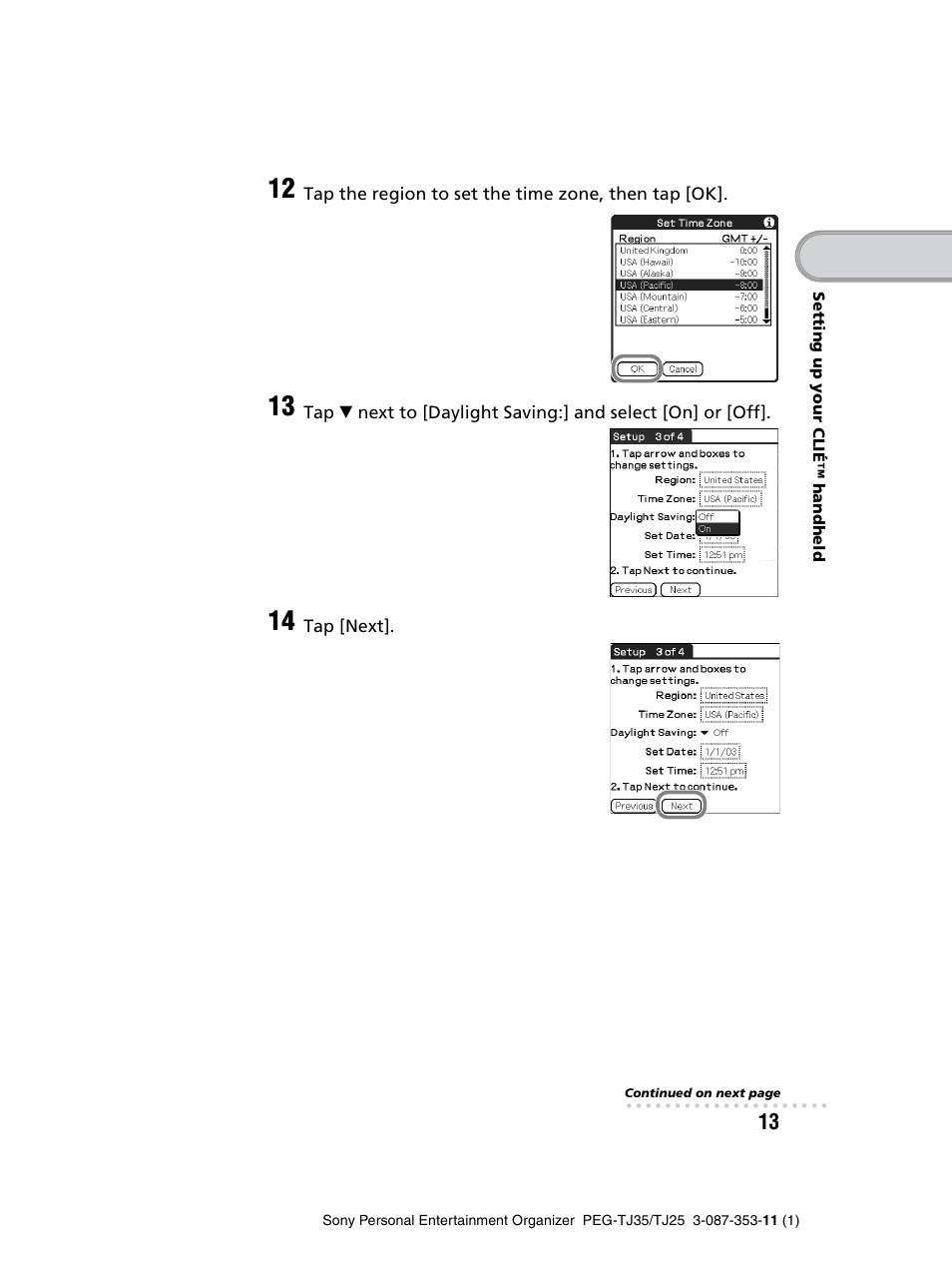 Sony PEG-TJ25 User Manual | Page 13 / 72