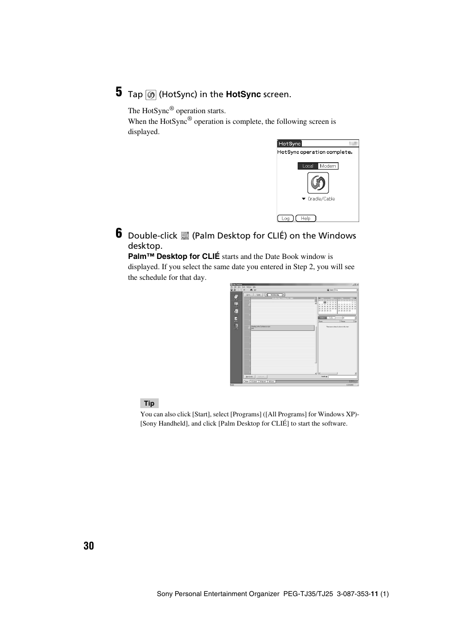 Sony PEG-TJ25 User Manual | Page 30 / 72