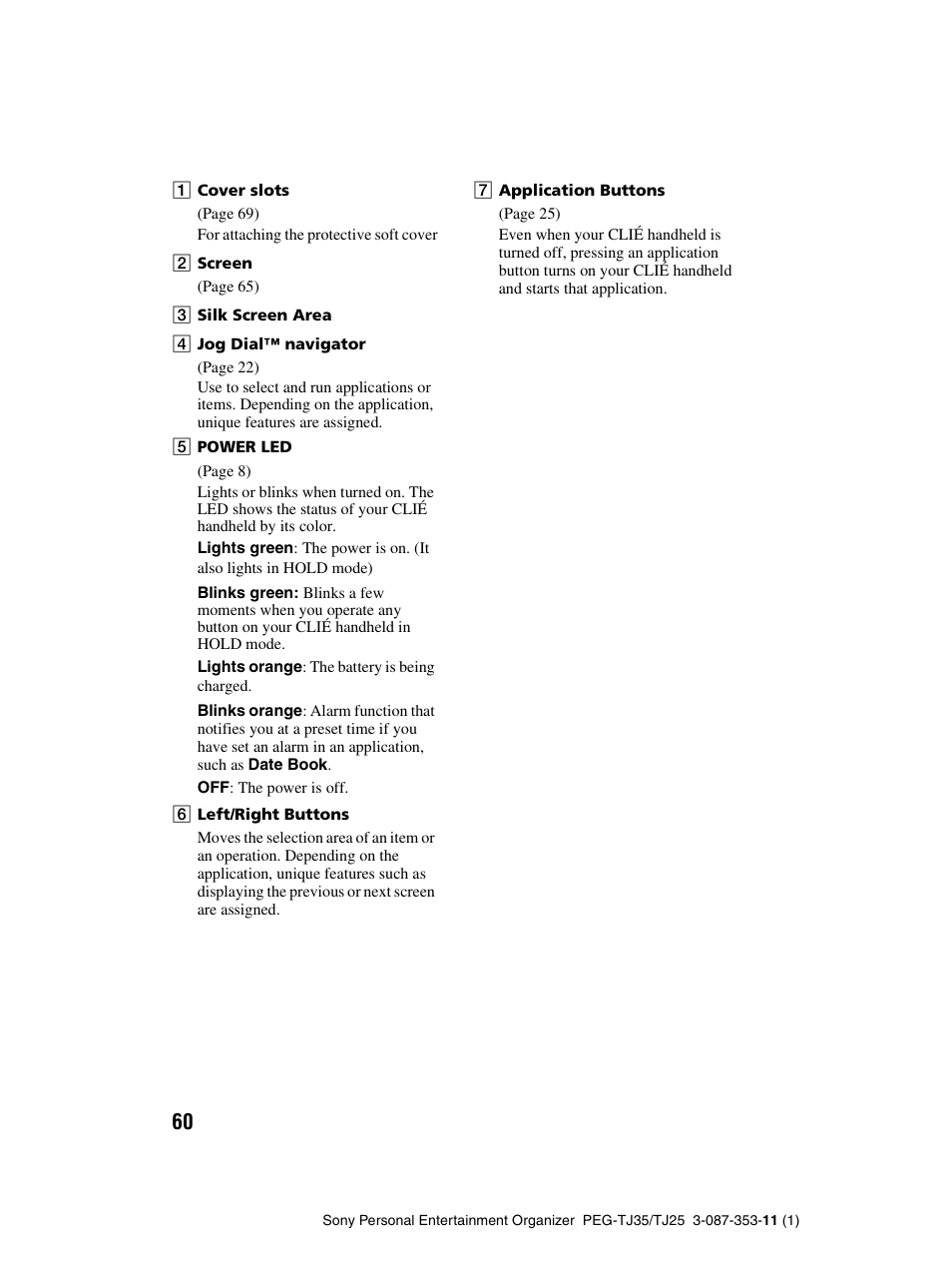 Sony PEG-TJ25 User Manual | Page 60 / 72