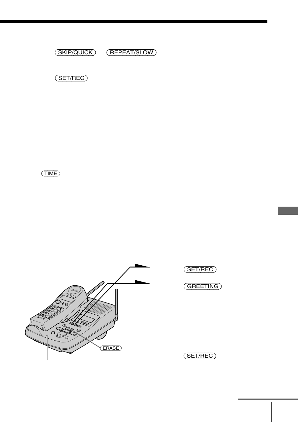 Recording the greeting | Sony SPP-A968 User Manual | Page 29 / 112