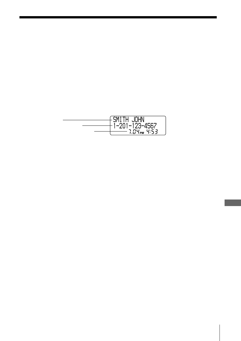 Caller id features, Understanding the caller id service, When you receive a call | Sony SPP-A968 User Manual | Page 39 / 112