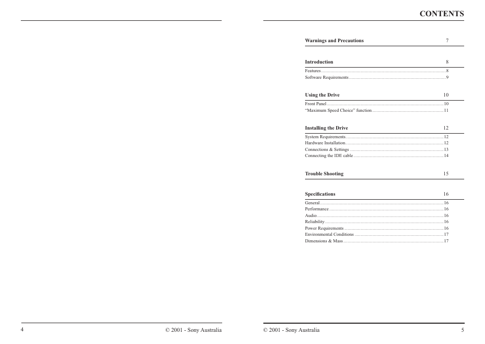 Sony CDU 5211 User Manual | Page 4 / 10