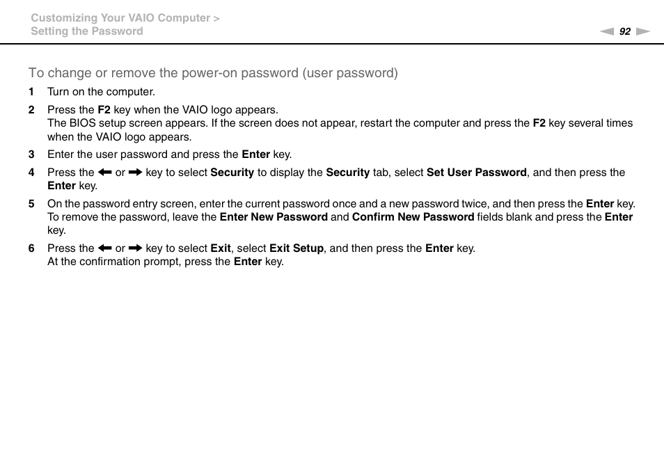 Sony VAIO VPCF11 User Manual | Page 92 / 169