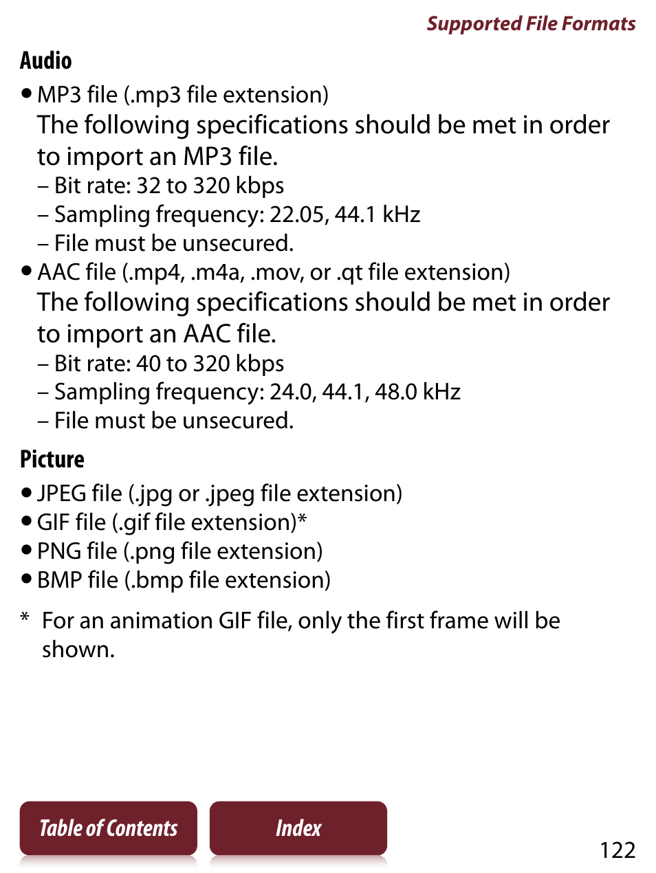 Sony READER TOUCH EDITION PRS-650 User Manual | Page 122 / 139