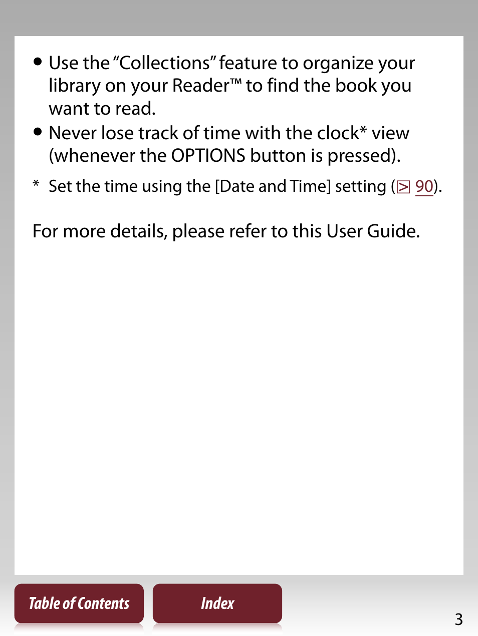 Sony READER TOUCH EDITION PRS-650 User Manual | Page 3 / 139