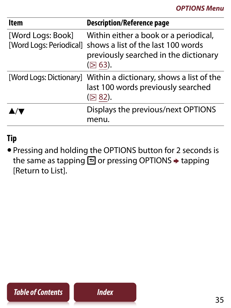 Sony READER TOUCH EDITION PRS-650 User Manual | Page 35 / 139