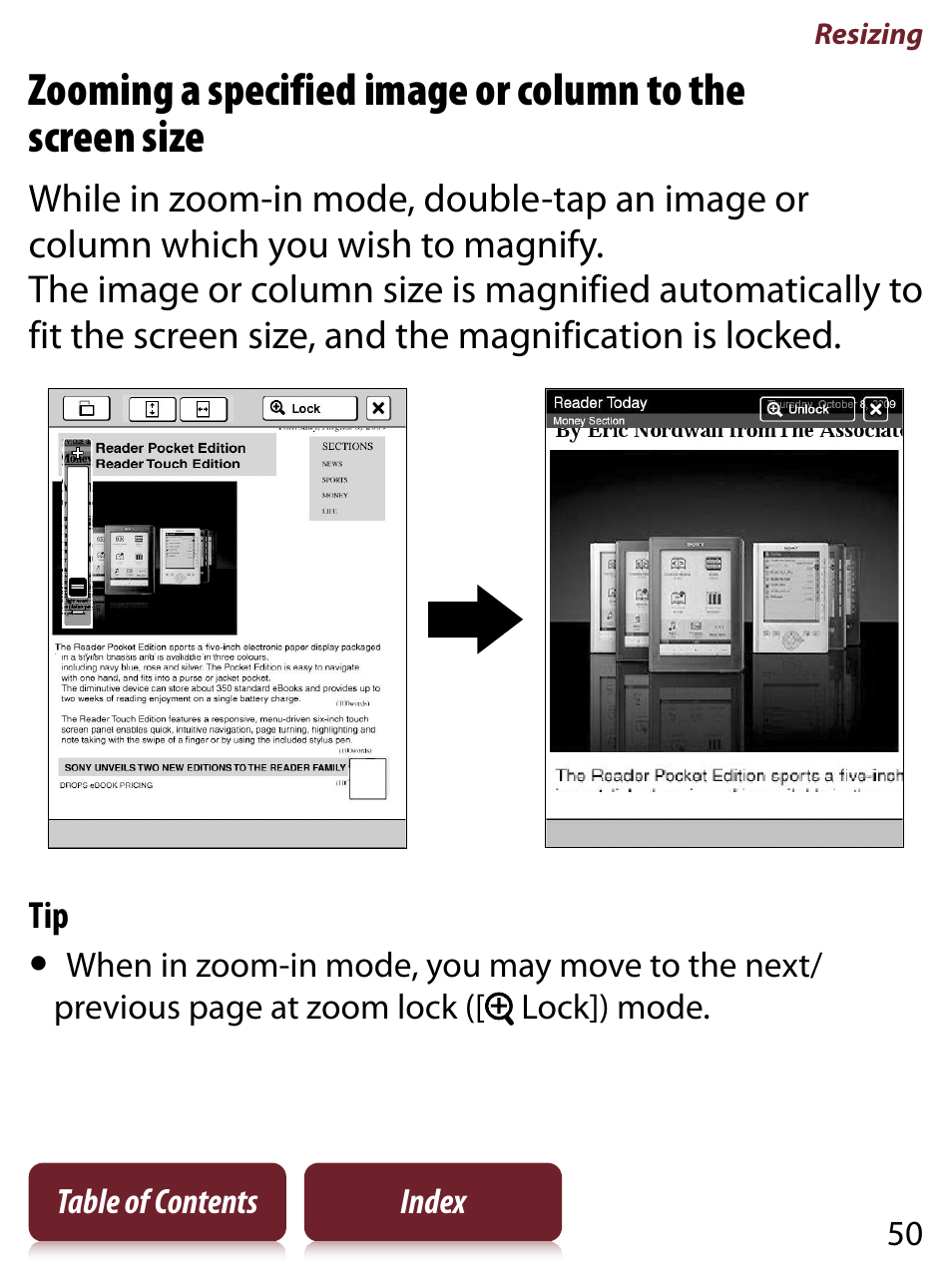 Sony READER TOUCH EDITION PRS-650 User Manual | Page 50 / 139