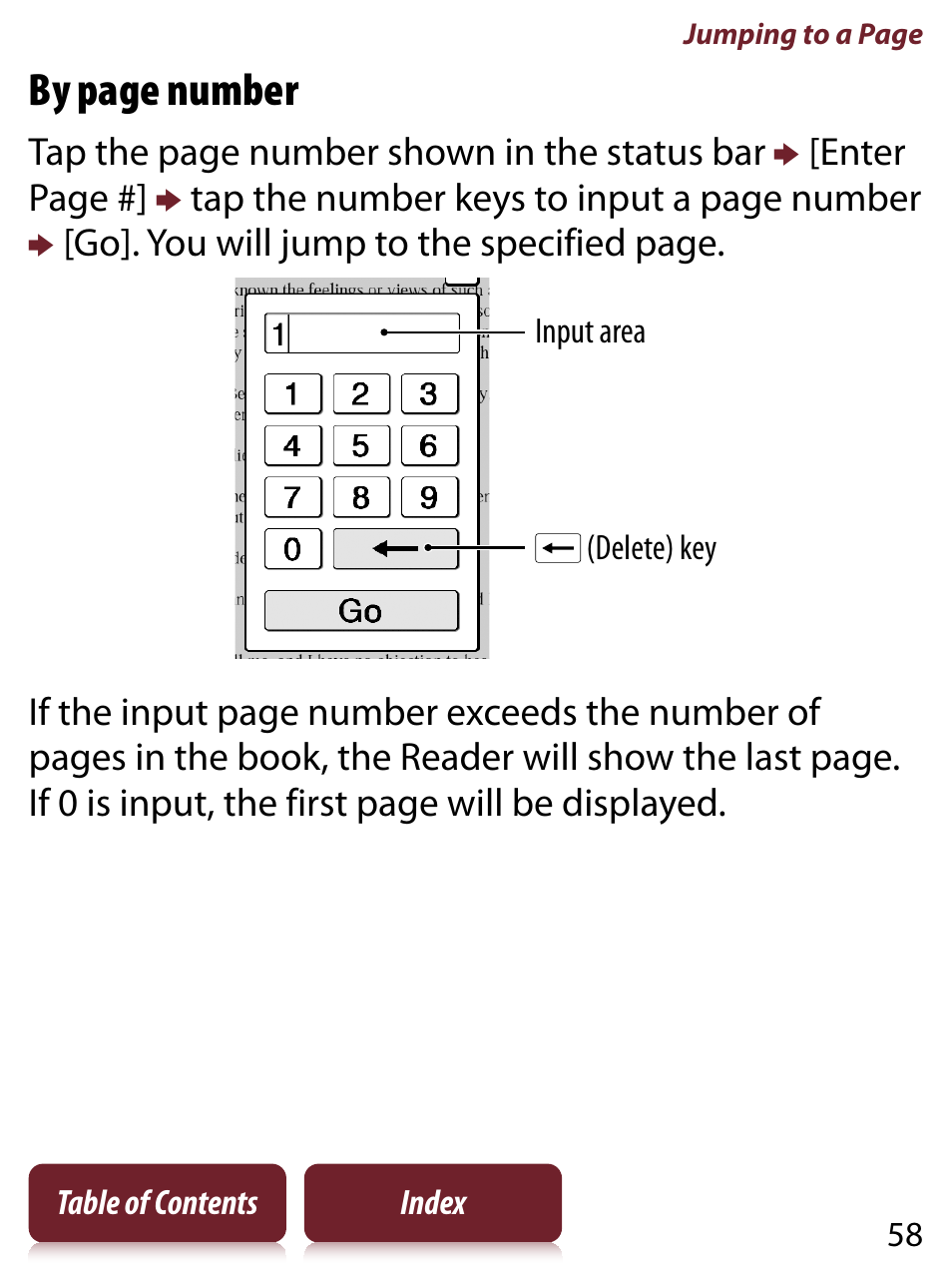 By page number | Sony READER TOUCH EDITION PRS-650 User Manual | Page 58 / 139