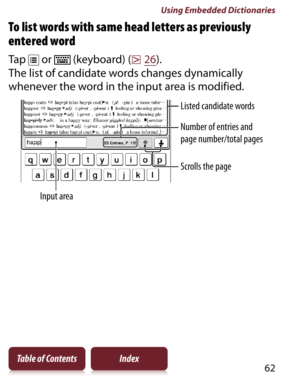 Sony READER TOUCH EDITION PRS-650 User Manual | Page 62 / 139