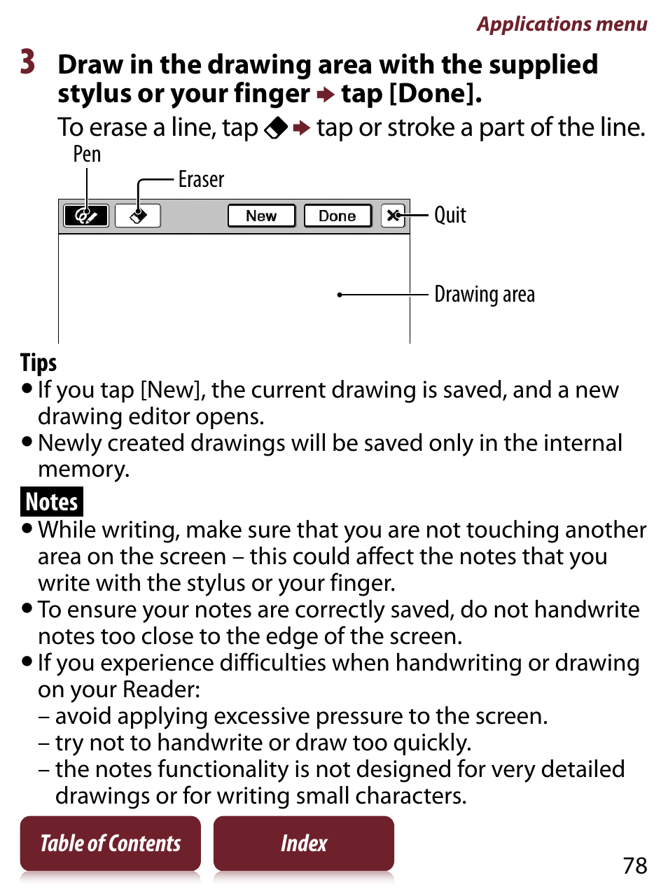 Sony READER TOUCH EDITION PRS-650 User Manual | Page 78 / 139