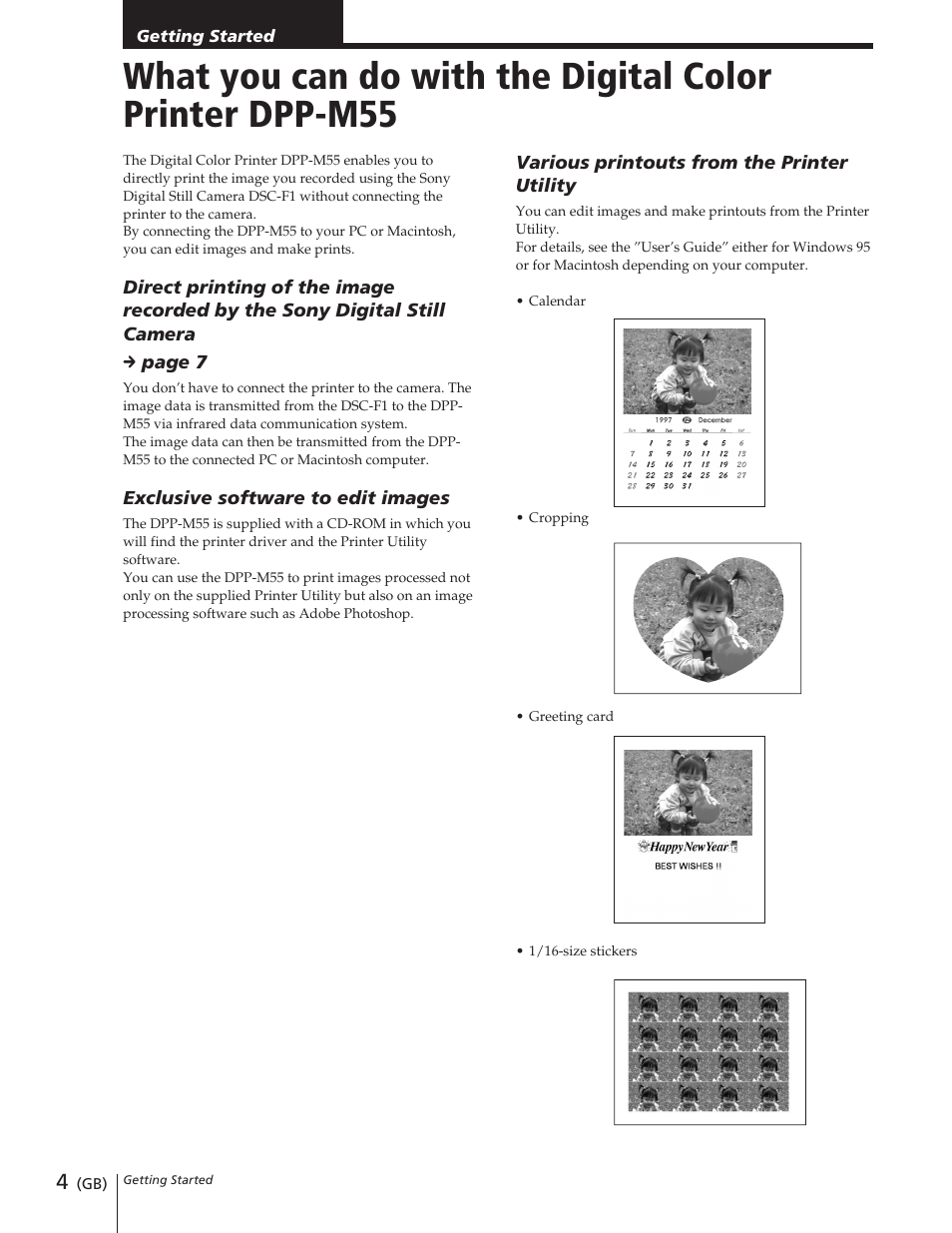 Sony DPP-M55 User Manual | Page 4 / 32