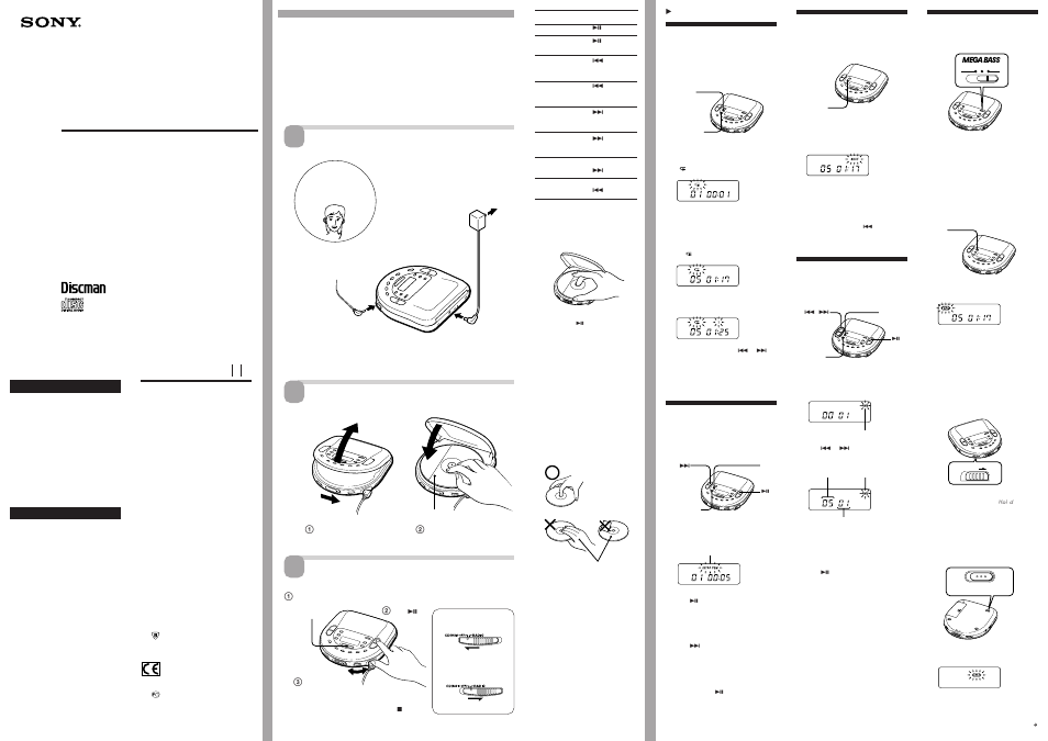 Sony D-T401 User Manual | 2 pages