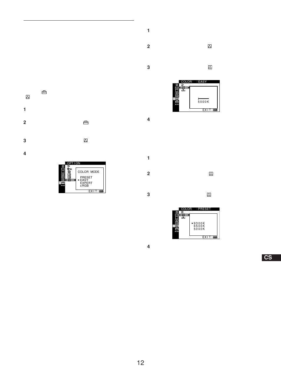 调整画面彩色（color | Sony GDM-5510 User Manual | Page 160 / 186