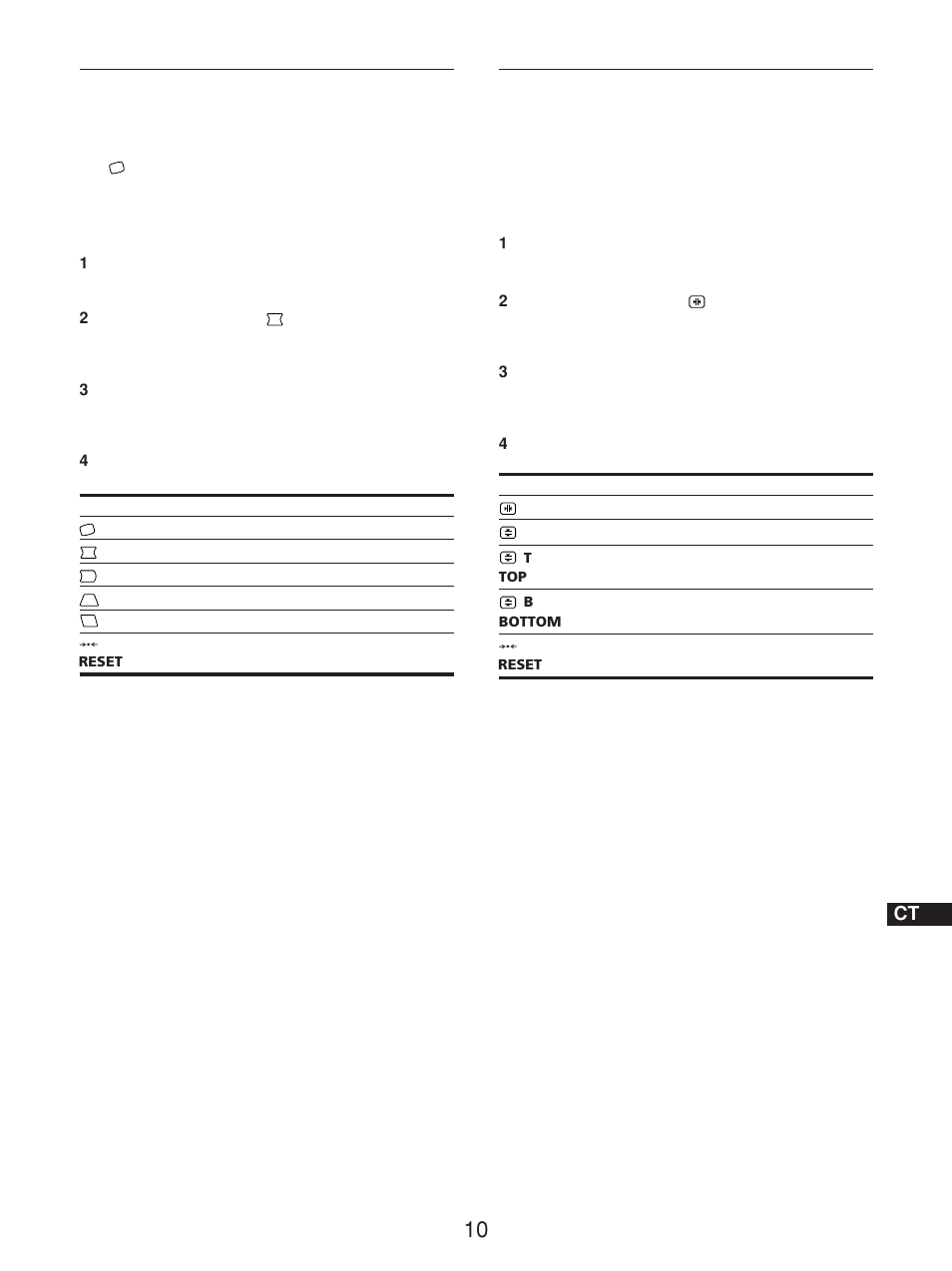 調整畫面形狀（geometry, 調整會聚（convergence | Sony GDM-5510 User Manual | Page 176 / 186