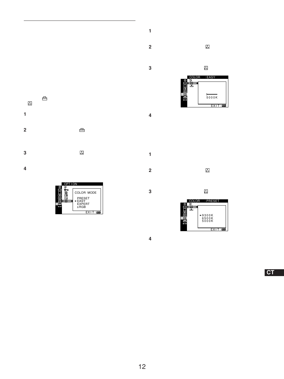 調整畫面彩色（color | Sony GDM-5510 User Manual | Page 178 / 186