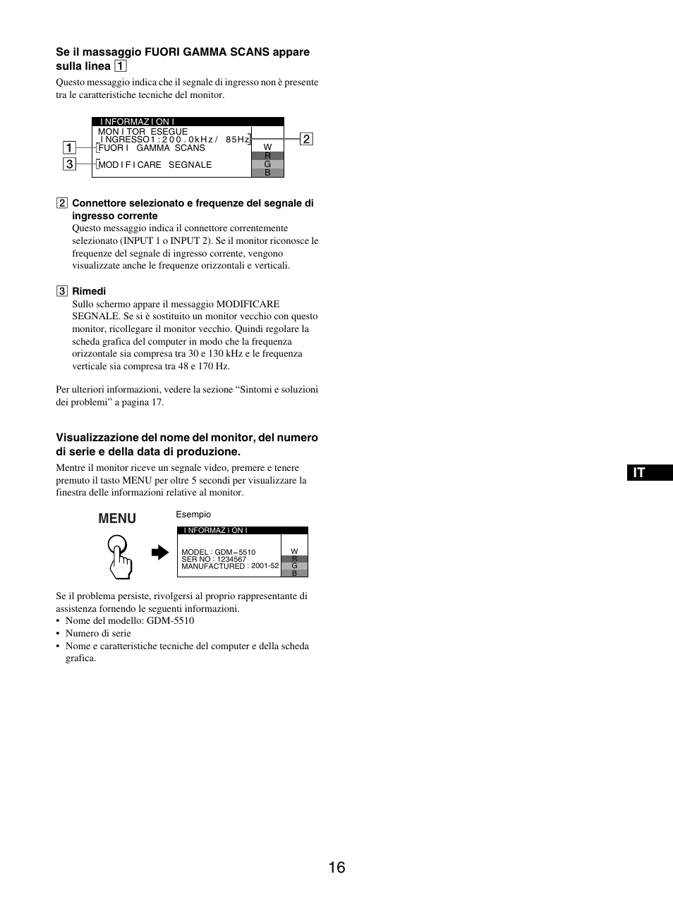 Menu | Sony GDM-5510 User Manual | Page 70 / 186
