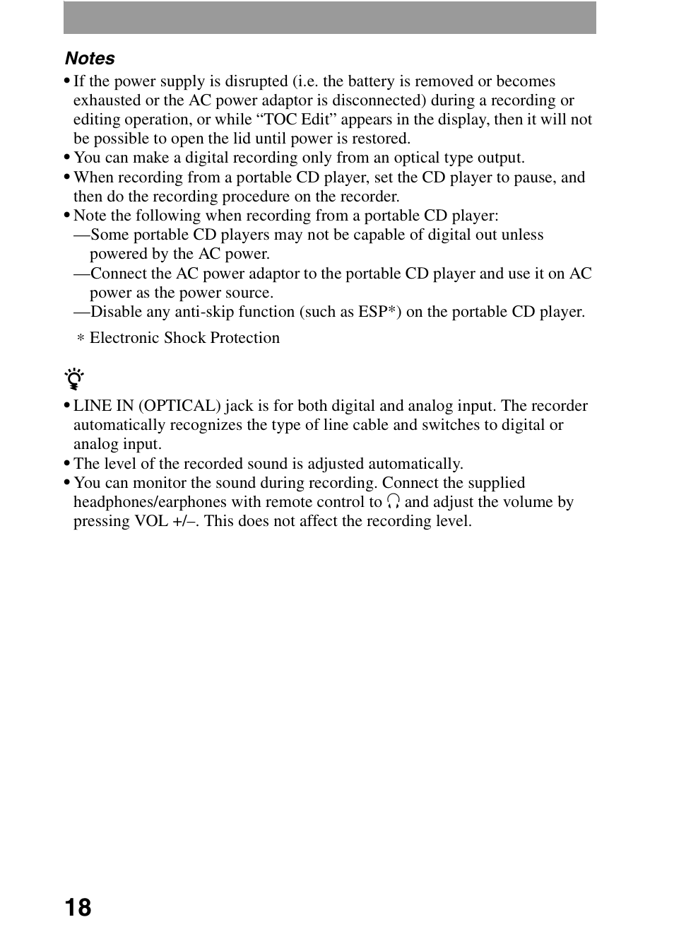 Sony MZ-G750DPC User Manual | Page 18 / 76