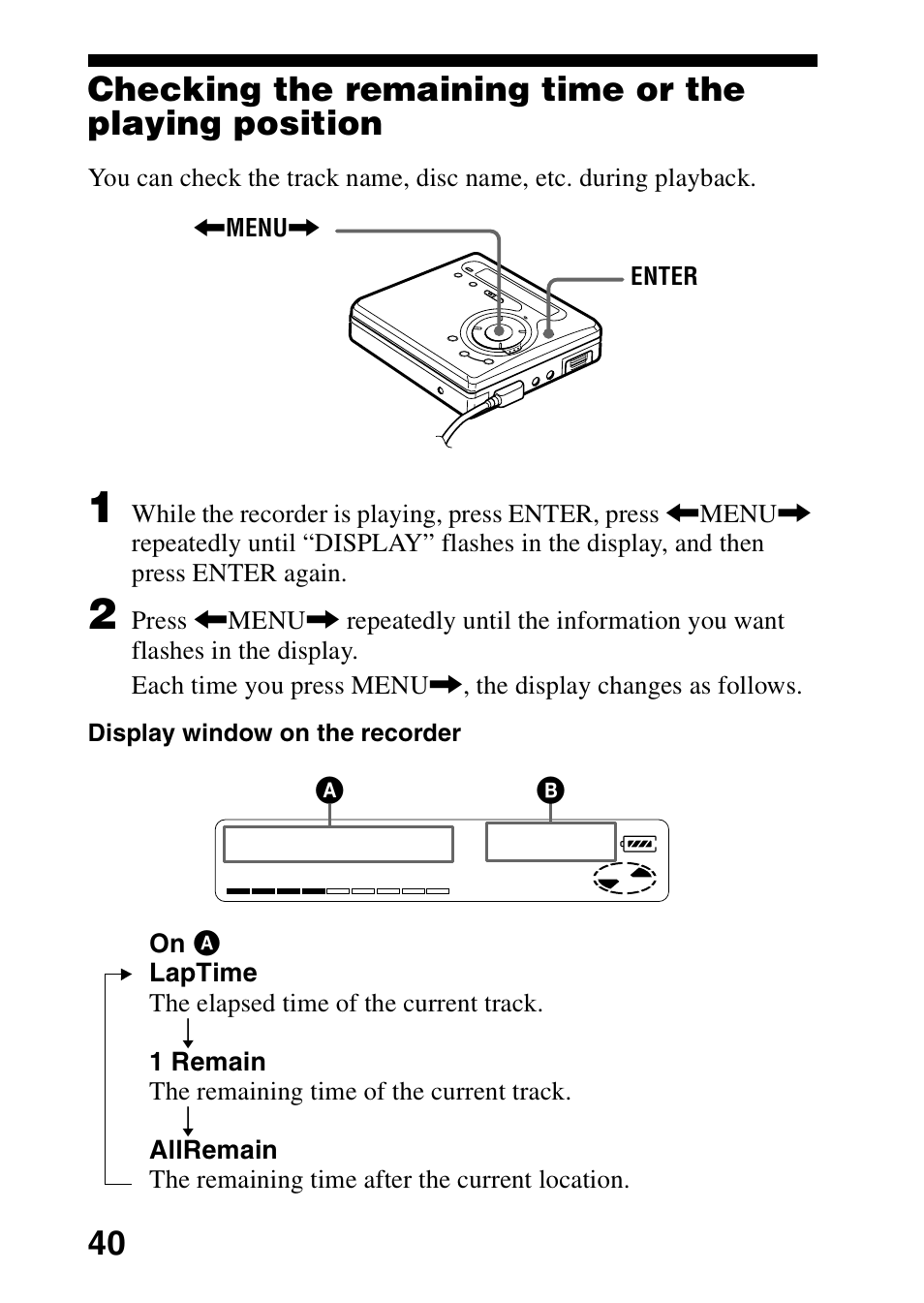 Sony MZ-G750DPC User Manual | Page 40 / 76