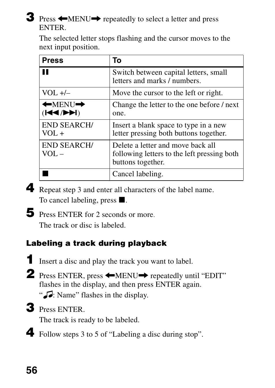 Sony MZ-G750DPC User Manual | Page 56 / 76