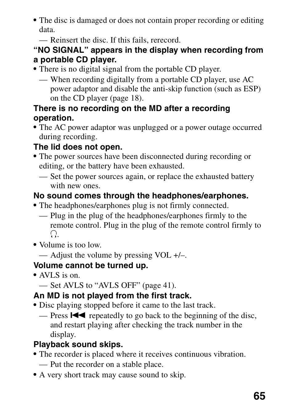 Sony MZ-G750DPC User Manual | Page 65 / 76