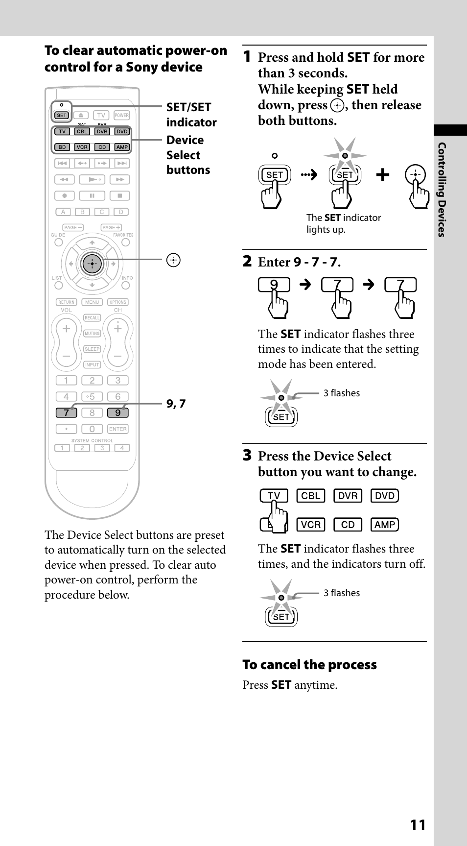 Sony RM-VLZ620 User Manual | Page 11 / 52