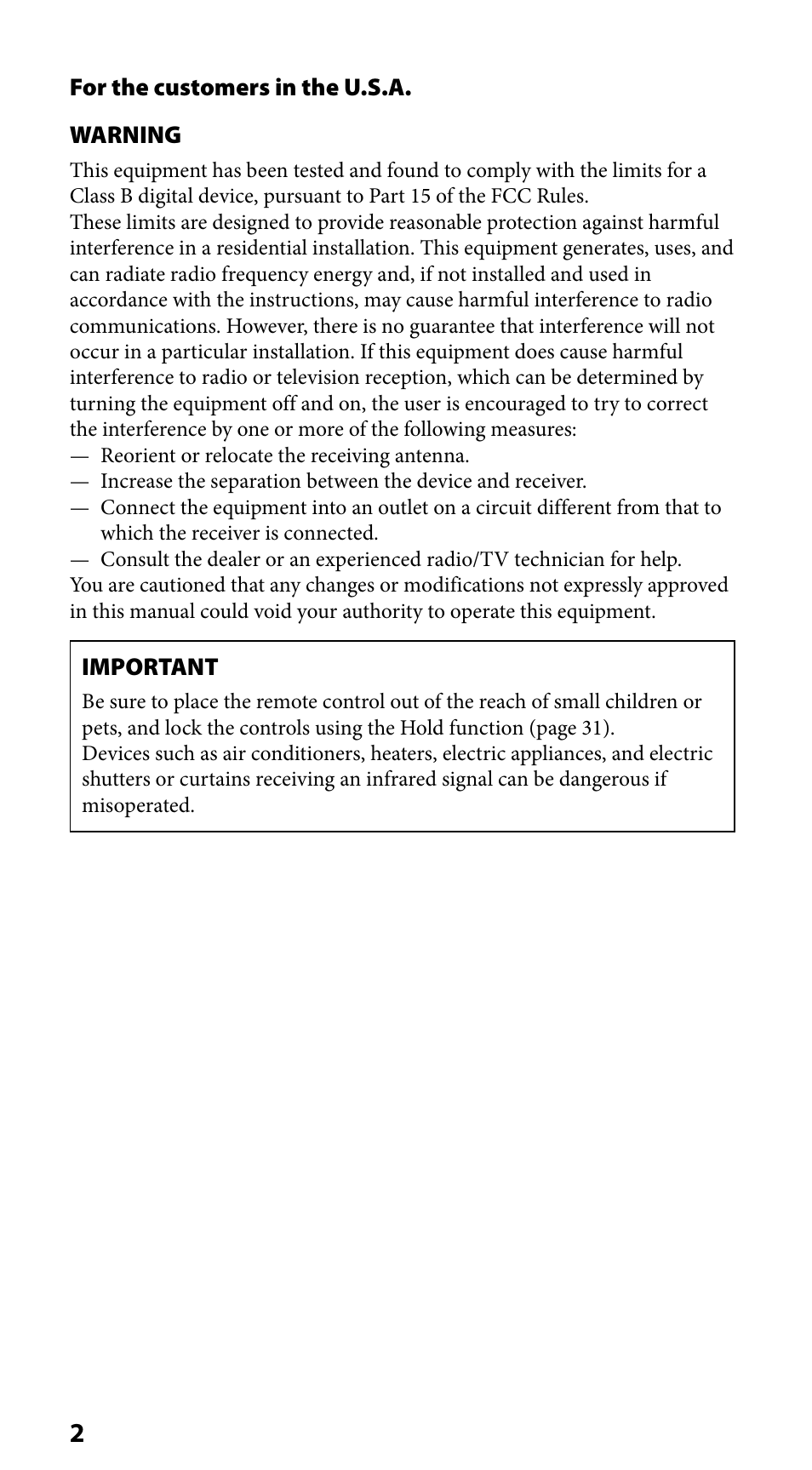 Sony RM-VLZ620 User Manual | Page 2 / 52