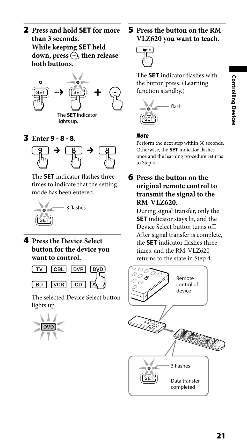 Sony RM-VLZ620 User Manual | Page 21 / 52