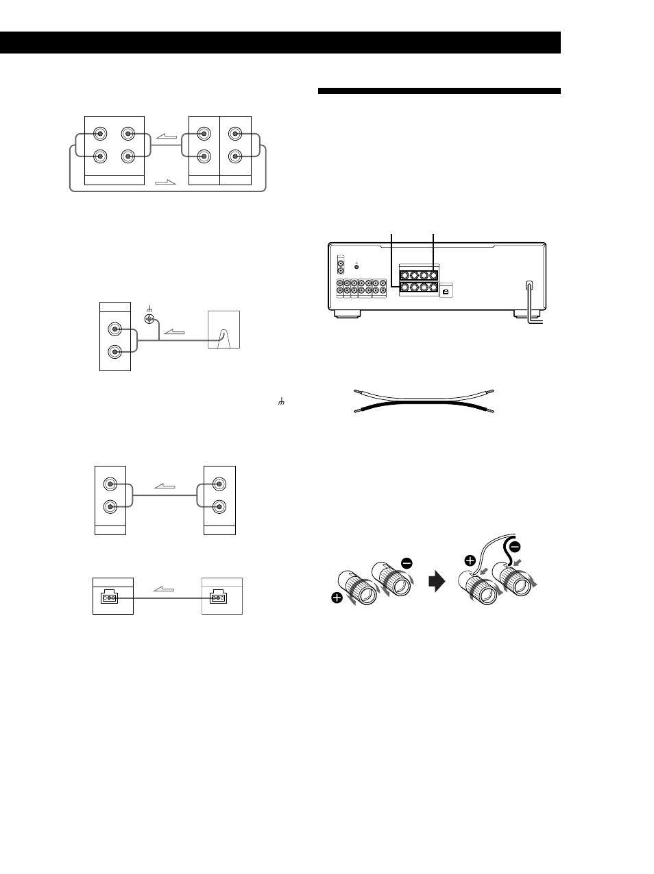 Speaker system hookups, Getting started 5, Overview | Hookups, Tape deck, dat deck, or md deck, Tv or video deck eon control, Sacd/ cd | Sony TA-FB740R User Manual | Page 5 / 44