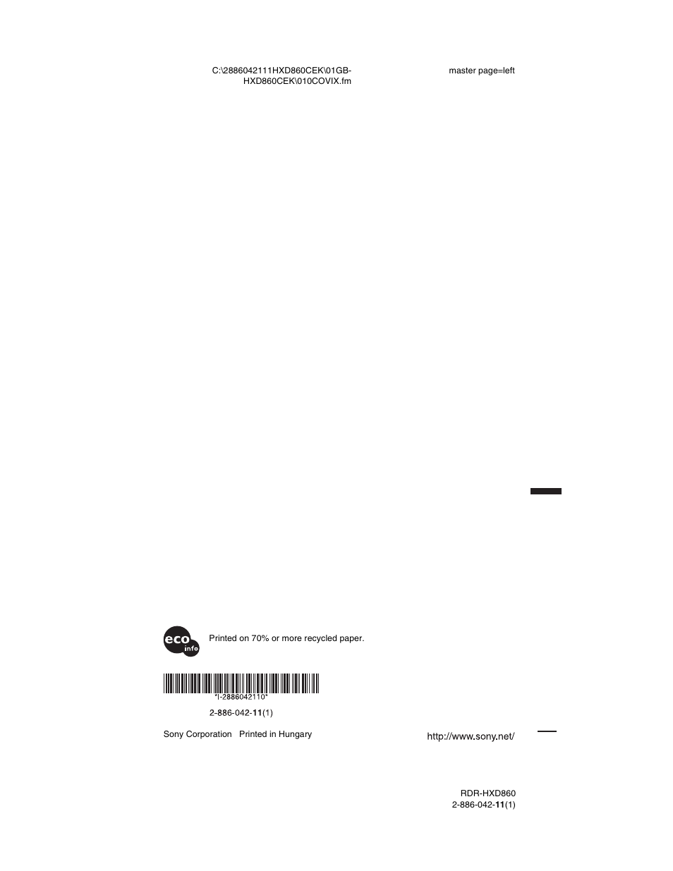 Sony RDR-HXD860 User Manual | Page 124 / 124