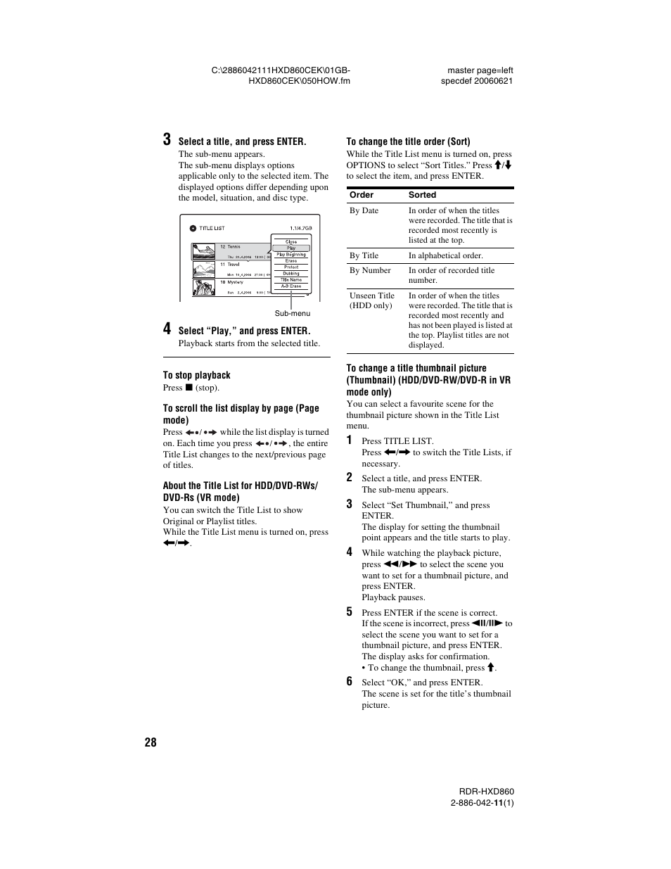 Sony RDR-HXD860 User Manual | Page 28 / 124