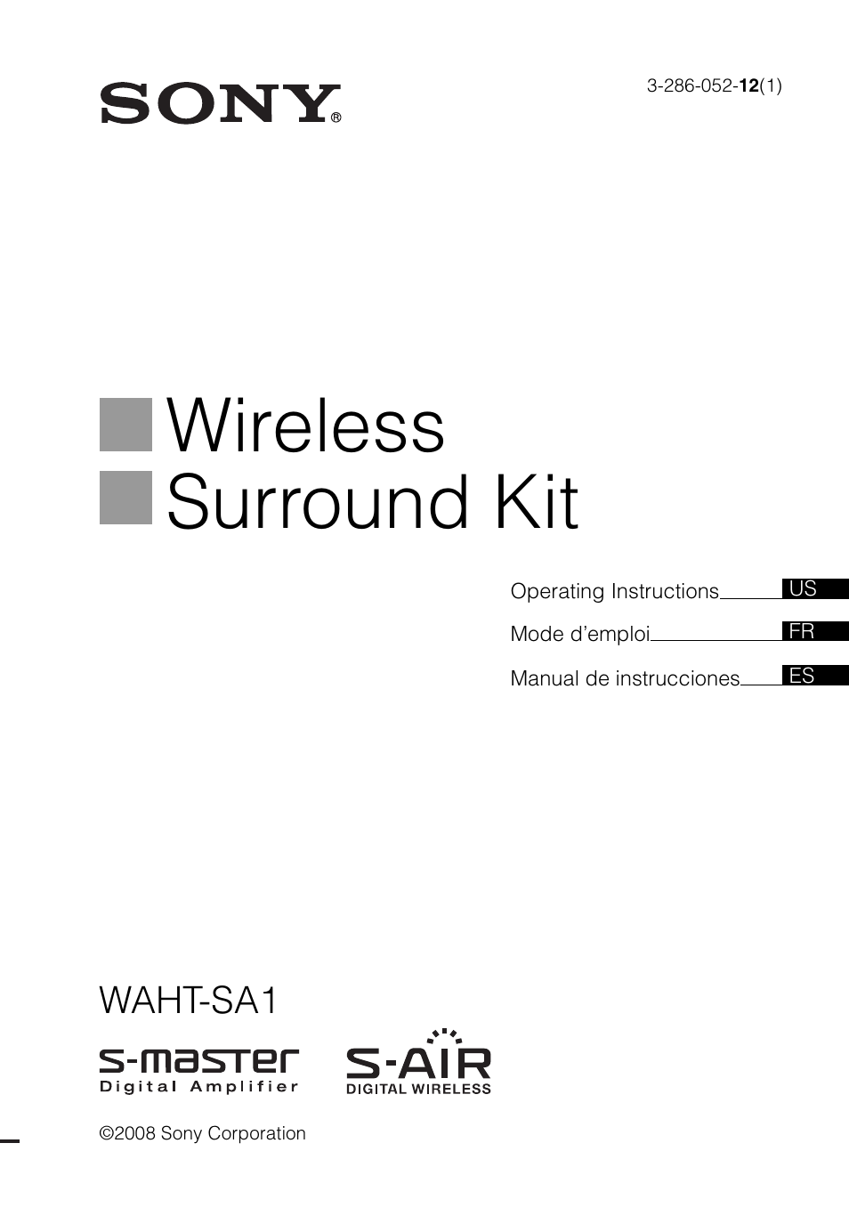 Sony WAHT-SA1 User Manual | 48 pages
