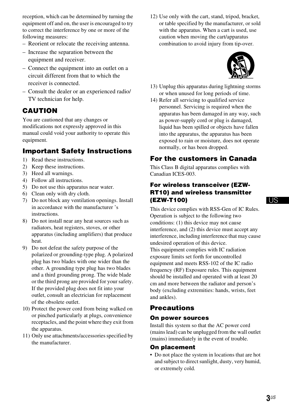 Gb us | Sony WAHT-SA1 User Manual | Page 3 / 48