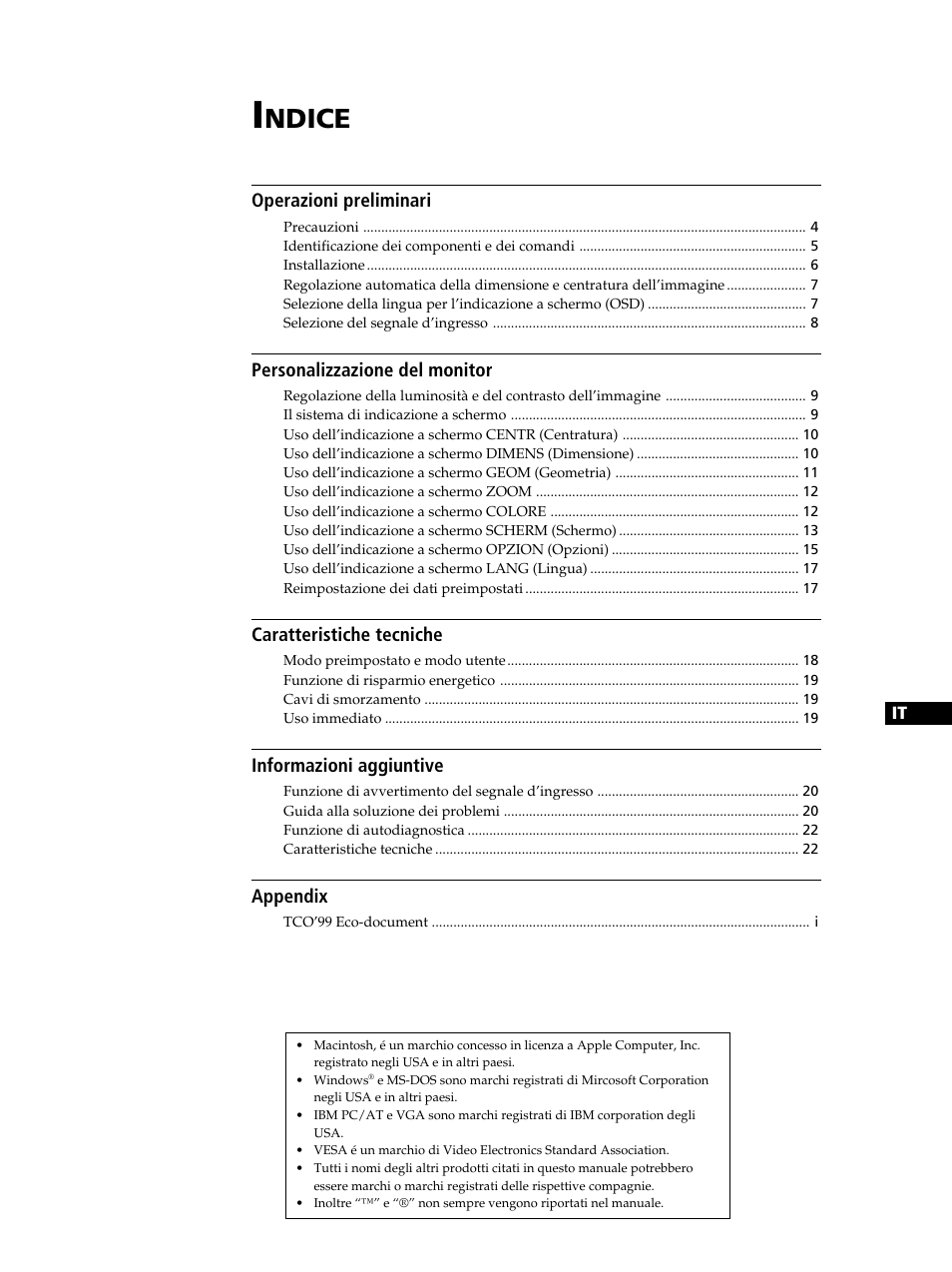 Ndice | Sony GDM-400PST9 User Manual | Page 83 / 104