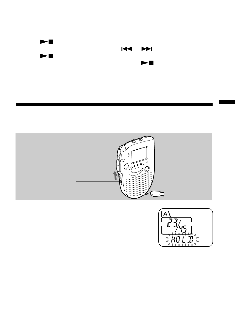 Preventing accidental operation — hold function | Sony ICD-57 User Manual | Page 25 / 36